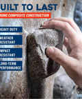 Hand gripping a rock climbing hold, highlighting 50 Large Screw On Rock Climbing Holds For Adults And Teens Perfect For DIY Indoor Outdoor Climbing Walls Garage Gyms And Backyard Bouldering Grips With Mounting Pattern Made In USA