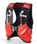 Pace Running Vest Hydration Pack With 2 UltraFlasks 8L Trail Backpack For Men And Women Red Medium Front And Rear Access
