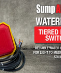 Heavy-Duty Sump Pump Float Switch With 10-Foot Water Level Sensor Adjustable Tether And Honeywell Microswitch