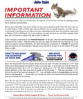 Informational document on measuring chain link fence pipe diameter with images and tips on proper measurement techniques.