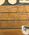 Pro Grade Router Templates for Woodworking Kit With Circle Inlay Templates and Decorative Jig 13 In 1 Acrylic Templates displayed