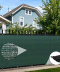 Privacy Screen Fence Mesh Shade Net For Backyard And Garden 4x25 Feet Green 150 GSM HDPE Covers 90 Percent Blockage