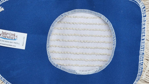 Premium Wedge Dust Mop Refill 10 By 6.5 Inches Crafted From Washable Natural Cotton for heavy duty grime fighting.