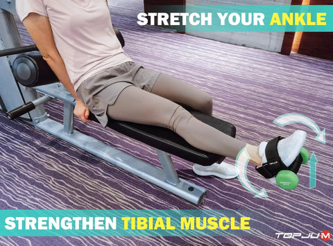 Using Dumbbell Foot Strap Attachment For Home Gym Workouts Turn Any Dumbbell Into A Leg Workout Powerhouse for tibialis exercise