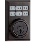 SmartCode Electronic Door Deadbolt 99090-023 With Smart Key Venetian Bronze Finish Keyless Entry For Dope Home Security