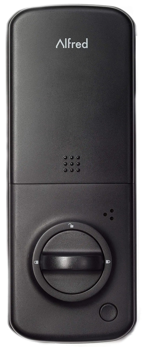 Smart Door Lock Deadbolt With Touchscreen Keypad, Pin Codes And Key Entry, Bluetooth Remote Unlock, Up To 20 Access Codes, shown in black