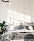 Elegant bedroom setup featuring 12 Pack Self Adhesive Soundproof Wall Panels 12X12 Peel And Stick Acoustic Foam Tiles for acoustic treatment.