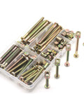 Crib And Bunk Bed Screws Kit You Need 100 Pcs M6 Hex Socket Bolts 35mm 45mm 55mm 65mm 75mm Plus Barrel Nuts In Clear Storage Box