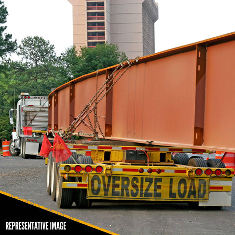 QuikBinder Plus Ratchet Load Binder And Grade 70 Chain Set Three Eighths Inch By 16 Foot securing large load on truck