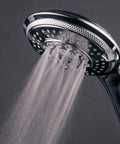 Two In One Shower System With LED Shower Head And Hands Free Option, 10 Settings On A Dope Luxury Spa Setup, chrome finish
