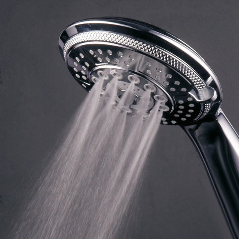 Two In One Shower System With LED Shower Head And Hands Free Option, 10 Settings On A Dope Luxury Spa Setup, chrome finish