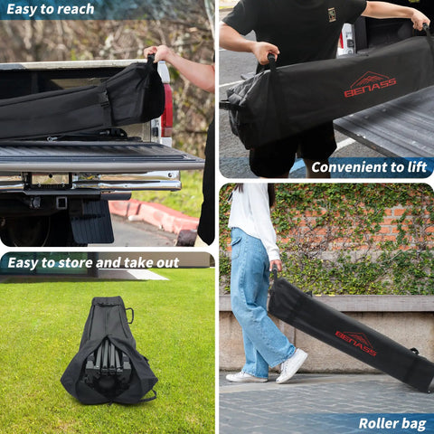 10x10 Pop Up Canopy With Sidewalls For Parties And Events, Easy Up Instant Setup, stored in roller bag for portability