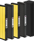 Germ Guardian Compatible HEPA Filter C Replacement for Pet Air Purifier includes 4x H13 HEPA filters with yellow nano-coated layers.