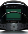 Interior view of Wham 3030GB Solar Powered Welding Helmet With Pivot Headgear Four Arc Sensors Ultra Comfortable Fit