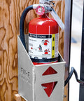 Aluminum Fire Extinguisher Holder for Enclosed Trailer and Garage, Securely Holds a 5 lb Fire Extinguisher, Easy to Install