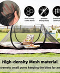 Ultra Dense Mosquito Tent With Foldable Mesh For Single Person Keeps NoSeeUms Out With TightWeave Net Perfect For Camping Travel