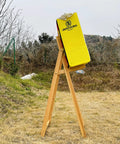 Adjustable Archery Target Stand For Straw Target Bags Garden Practice Pine Wood Portable And Sturdy 33.5 Inch Height