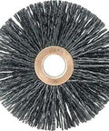 3 Inch Burr-RX Wheel Brush With Crimped Fill Filament For Recesses And Internal Features,.026/120CG, 1/2 Inch Arbor, Made In USA, Pack Of 10