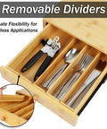 Rolling Keurig Pod Drawer Organizer With Slide Out Coffee Maker Stand Pod Holder Bamboo K Cup Storage, showing removable dividers