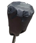 Close-up of Black Tiki Torch Cover Set Of Two For Outdoor Use Weatherproof Protective Covers With Locking Drawstring Bottom