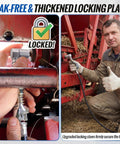 Mechanic using 9 Piece Grease Gun Couplers Quick Connect Kit With 12 Inch Flex Hose And Roll Up Case Universal One Eighth Inch NPT Threads