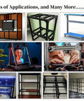 Collage showcasing uses of Beefy 10 Pack 2000mm 2020 V Slot Aluminum Extrusion Profiles Anodized Black European Standard
