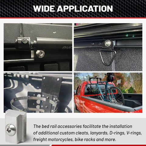 Wide application of 3/8-16 Thread T Slot Nut Fits Toyota Tacoma Tundra Bed Rails And Deck Track Stainless Steel Heavy Duty Tie Down Accessory