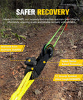 Heavy Duty Synthetic Soft Shackle Rope Half Inch By Twenty Three Inch With 49,000 Pounds Breaking Strength in off-road recovery