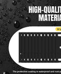 12 Pack Door Hinge Shims 1/32 Inch Thick Metal C Slot on wet background, showing rust-proof high-quality material