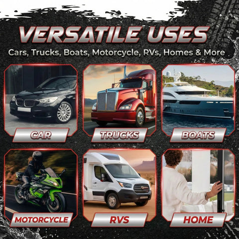 Versatile uses for Ultimate Upgraded Paint Glass Water Spot and Stain Removers Plus Protection Coating Bundle