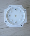 Top view of a white Heavy Duty Antenna Rotor For Outdoor TV Antennas, showing smooth 360 degree rotation component.