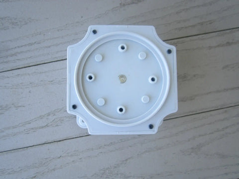Top view of a white Heavy Duty Antenna Rotor For Outdoor TV Antennas, showing smooth 360 degree rotation component.