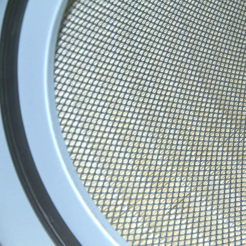 Close-up of mesh surface on Dust Collector Filter Replacement For Wynn Enviromental Grizzly Harbor Freight Shop Fox Jet Vortex HF Dust Collectors