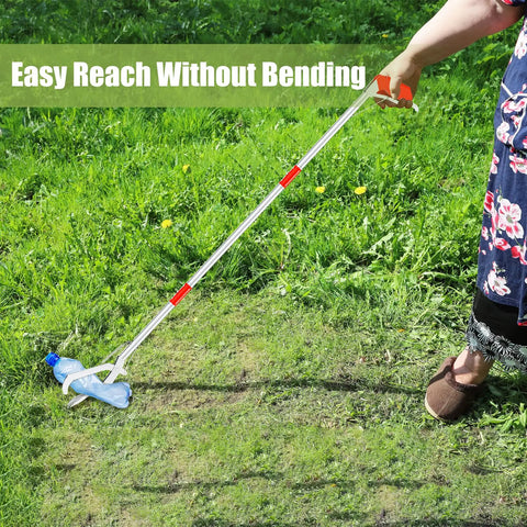 50 Inch Foldable Grabber Reacher Tool For Seniors, Extra Long 3 Fold Reaching Aid, Heavy Duty Trash Picker Upper And Litter Pickup Tool For Home And Garden