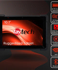 Straight-Up Rugged 10.1 Inch Industrial PC Tablet With IP65 Waterproof Touchscreen showing display and rugged design.