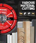 EZARC 3-inch carbide cut-off wheel for angle grinder; wood, nails, laminate, plastic, plaster; 2-pack