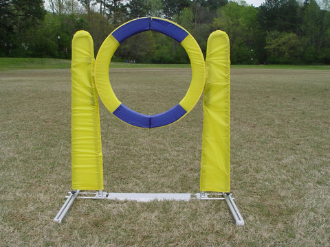 Pro Grade Durable Dog Agility Tire Jump With Non Rust Aluminum Frame For Smooth Quick Reset On Impact Outdoor Field Ready Training Gear