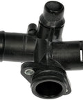 Heavy Duty Engine Coolant Water Outlet Direct Swap For Your Ride Built Tough to handle heat and stop leaks, black plastic construction.