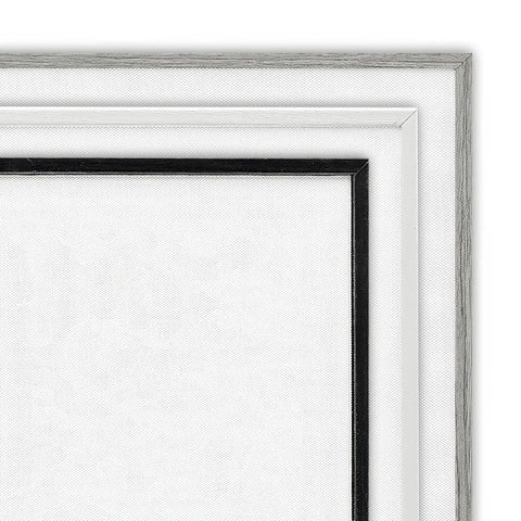 Framed edge detail of Badass Funny Toilet Plunger Bathroom Wall Art, 24X30 Framed Giclee Print, showcasing textured borders.
