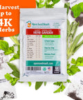 Massive 4000 Heirloom Seed Herb Kit With 12 Varieties For Indoor And Outdoor Garden Non GMO Vegetable And Fruit Seeds 2026 Season High Yield Starter Pack front view