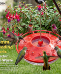 Bee Proof Hummingbird Feeder With Ant Moat And 14 Feeding Ports 13 Oz Saucer Style Outdoor Hanging Hummingbird Feeder For Gardens