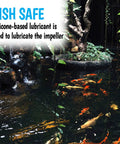 Ultra Quiet 400GPH Submersible Pump 25W High Efficiency Water Pump 1500 Liter Per Hour with koi in pond