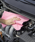 Top Dollar Premium Hydrospun Wiper Rolls In Vivid Red, Twelve By Thirteen Inch Heavy Duty Sheets used for wiping engine parts.