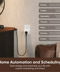 Smart WiFi Plug 2.4GHz That Works With Alexa And Google Assistant IFTTT No Hub Needed One Pack White Remote Control From Anywhere