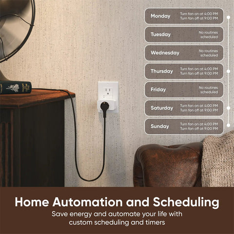Smart WiFi Plug 2.4GHz That Works With Alexa And Google Assistant IFTTT No Hub Needed One Pack White Remote Control From Anywhere