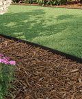 4 Inch Composite Landscape Edging Kit With 40 Foot Roll And 24 Anchoring Stakes Contractor Grade Black Edging in garden