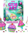 Ultimate Diamond Art Kit For Kids 6-12 3000+ Sparkly Gems For Unicorns, Rainbows, Rockets And More All In One Craft Set For Creative Boys And Girls Perfect Birthday Gift And Classroom Activity, box with keychains and gem stickers