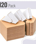 Kickass Adjustable Cardboard Corner Protectors Heavy Duty Shipping Supplies Tough As Nails Frame Guards For Boxes Pictures Moving Damage Free Secure Package Handling Easy Fit Versatile Sizes Bundle 120 Pack displayed in a neat stack.