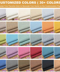 Custom Size Bench Cushion With Linen Cover And Zipper For Indoor Outdoor Benches Universal Fit Seat Pad color options
