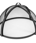 Round Fire Pit Spark Screen Cover With Easy Opening Latch Heavy Duty Steel Mesh Shield For 36 Inch Outdoor Fire Pits Ember Guard